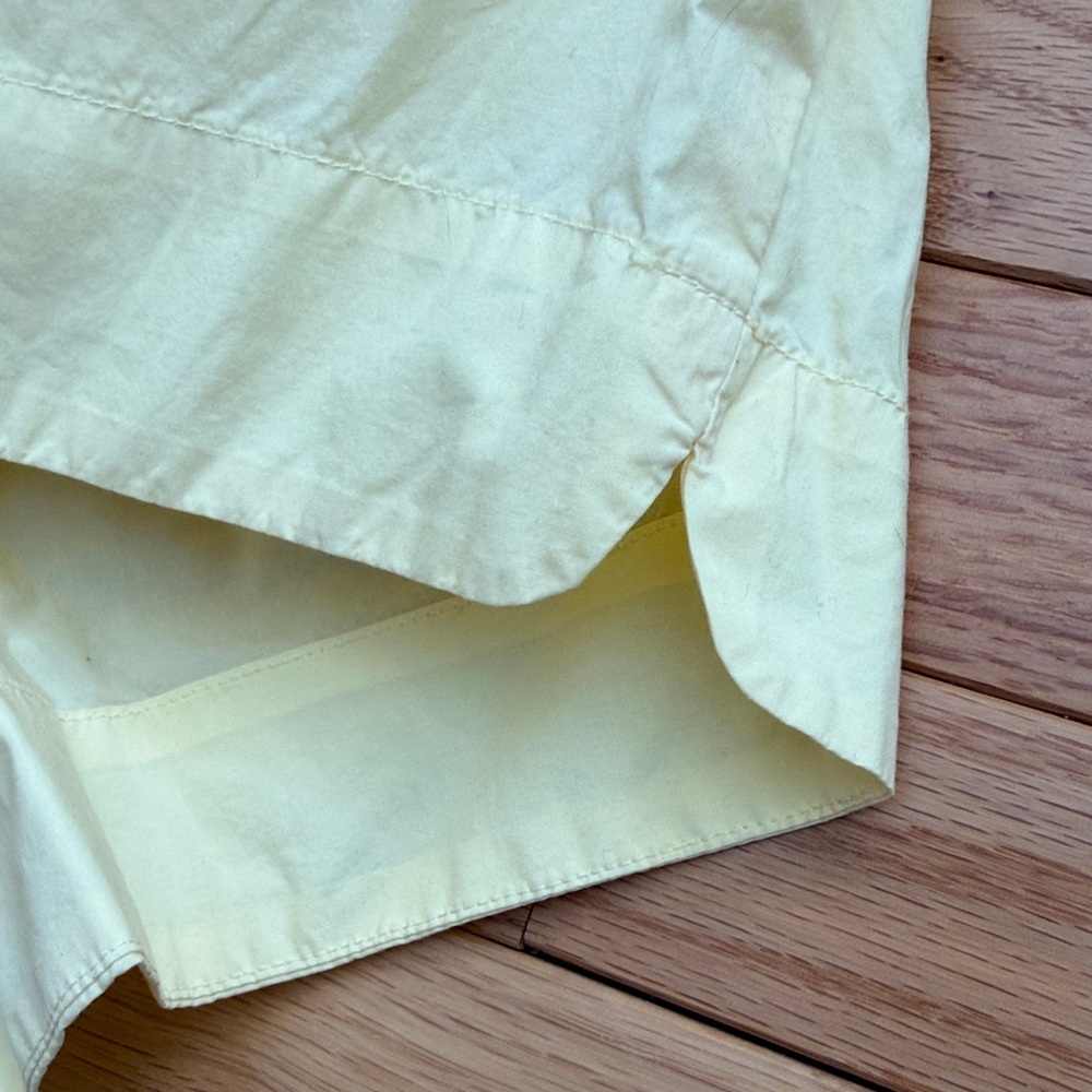 LMND / Light Yellow long sleeve Button-Up Shirt & Shorts Set - Cotton - Small - Picture 8 of 11